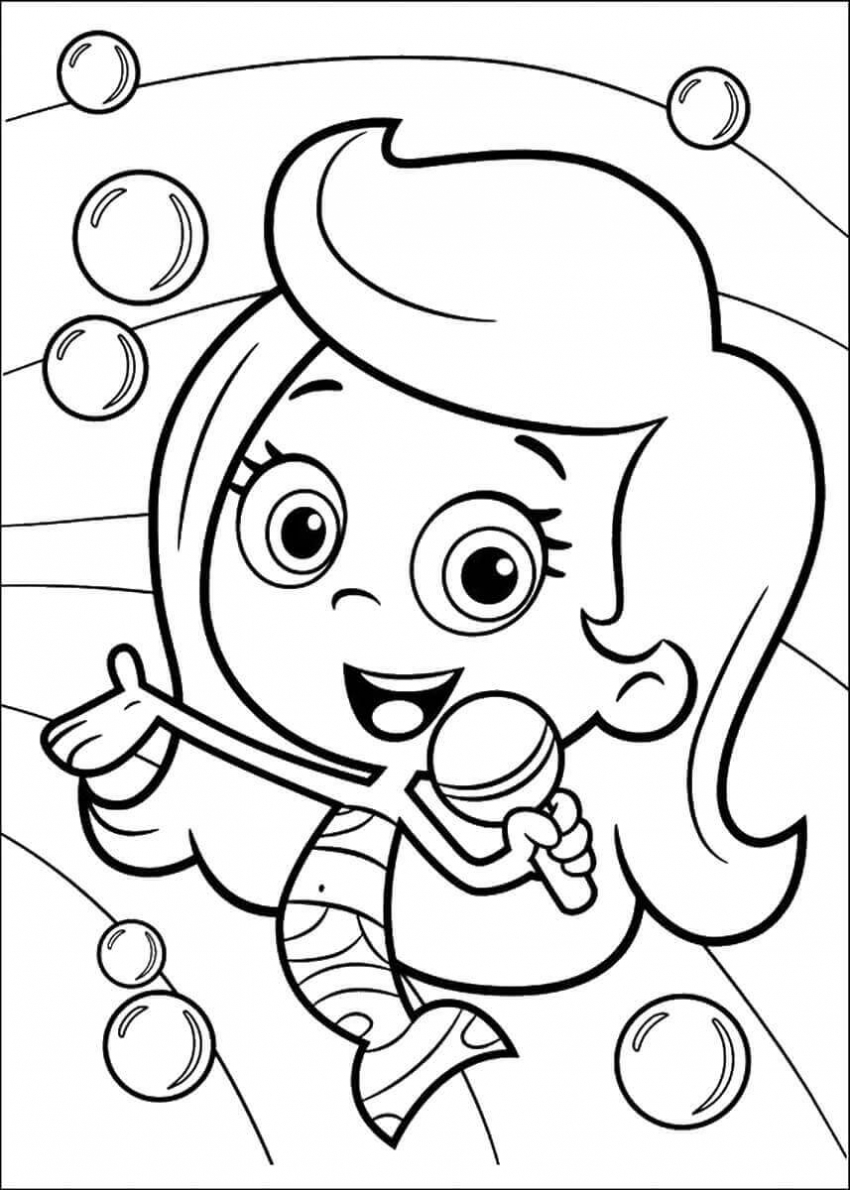 Coloring Pages Bubble Guppies