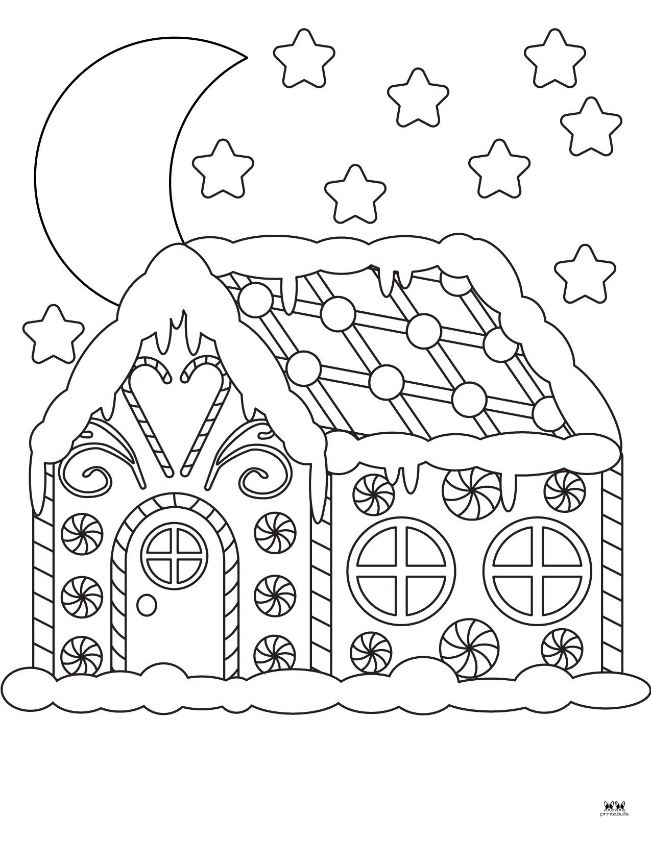 Coloring Pages Christmas Gingerbread House Coloring Pages Christmas Gingerbread House