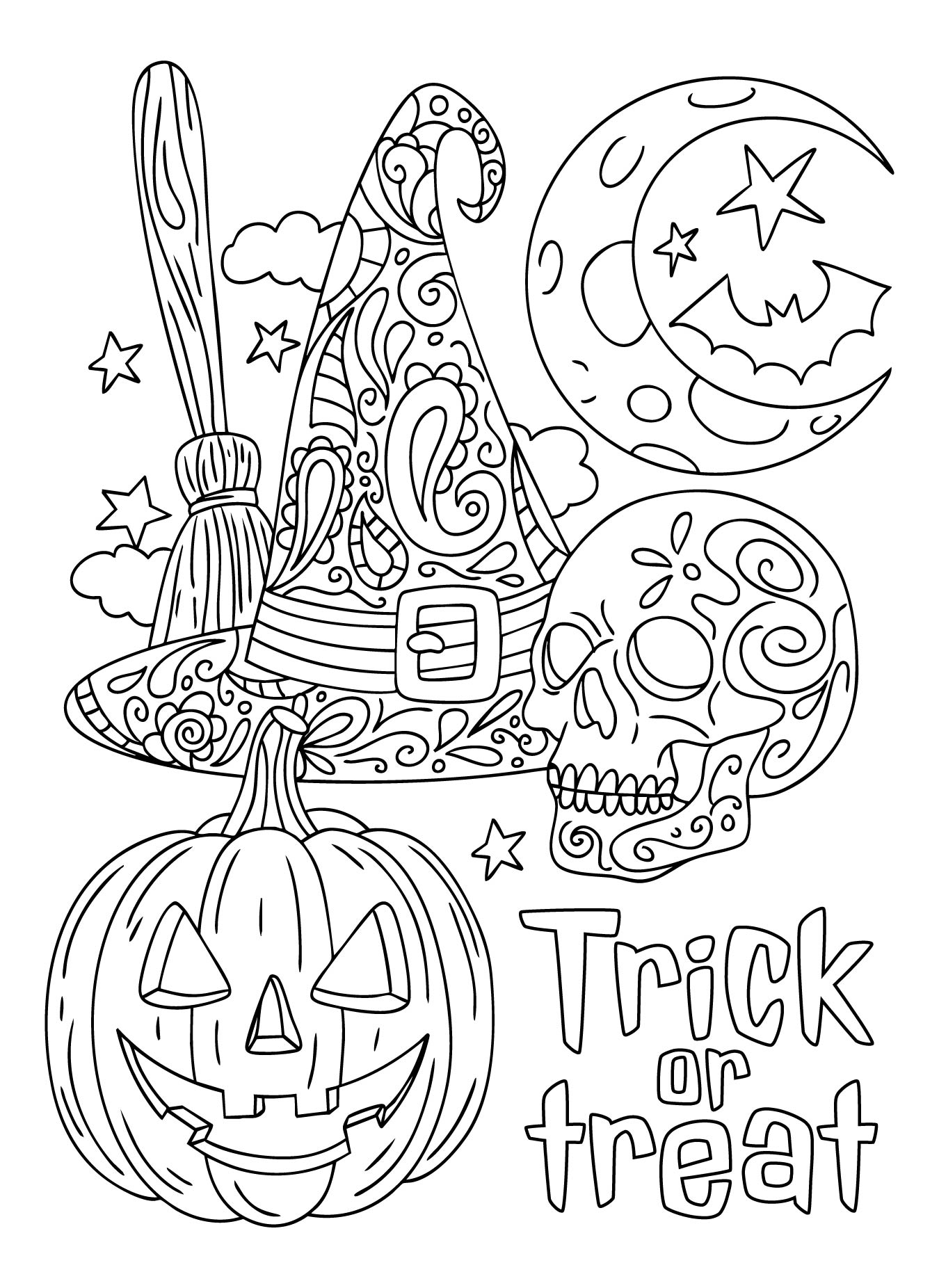 Coloring Pages For Adults Halloween