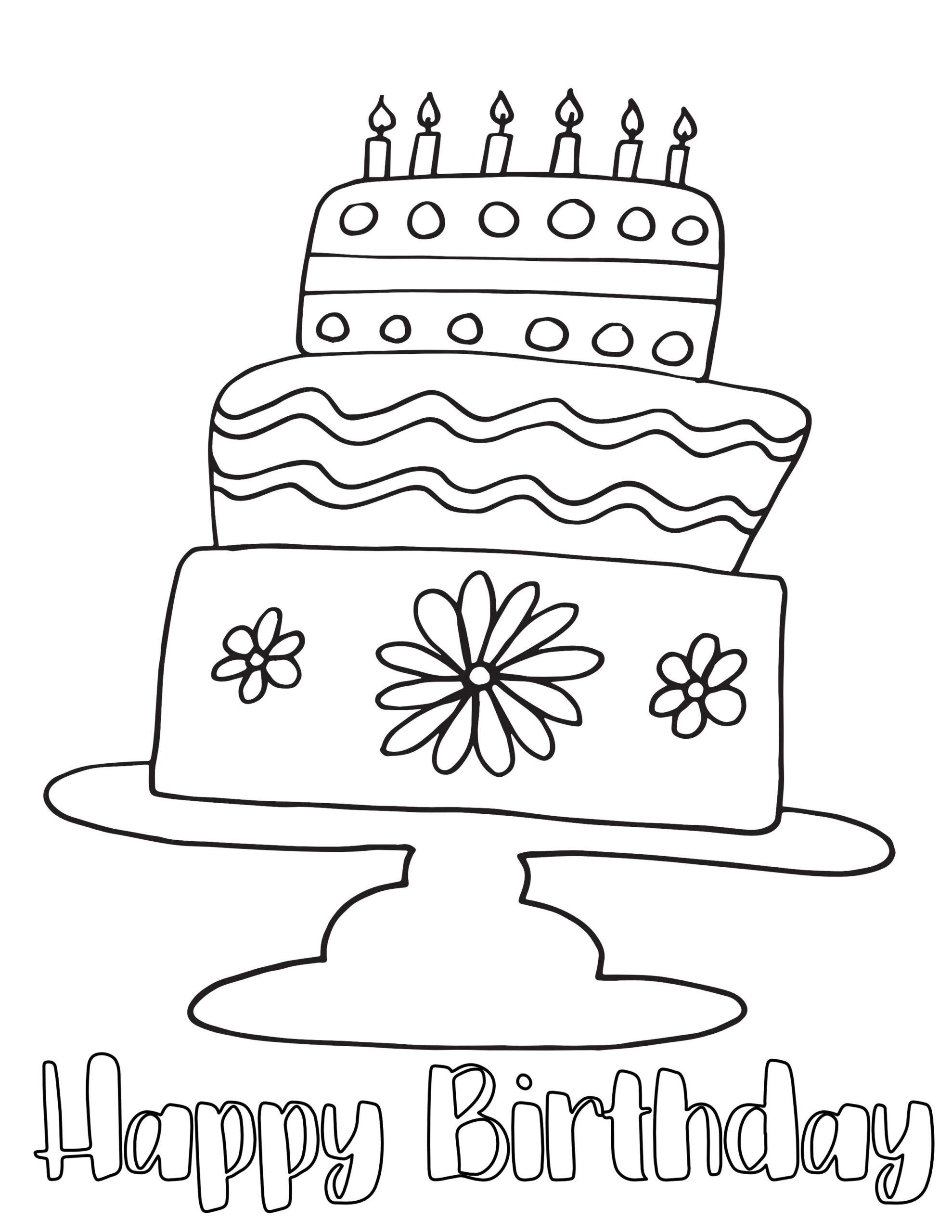 Coloring Pages For Birthday Fun Coloring Pages For Birthday Fun
