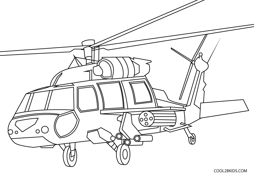 Coloring Pages Helicopter 2025 