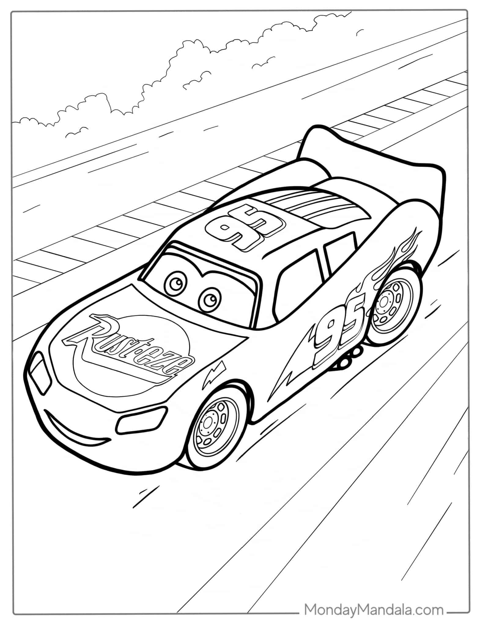 Coloring Pages Lightning Mcqueen