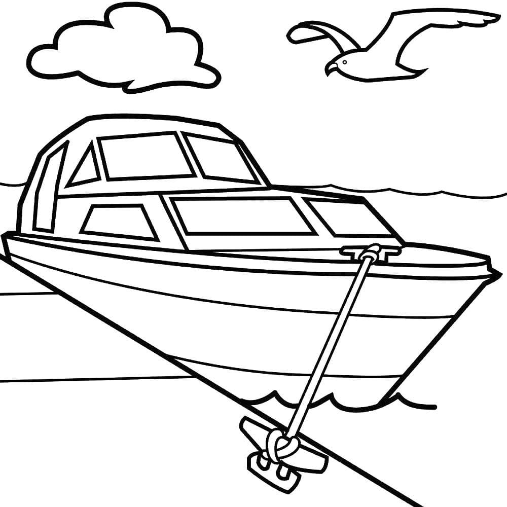 boat coloring pages