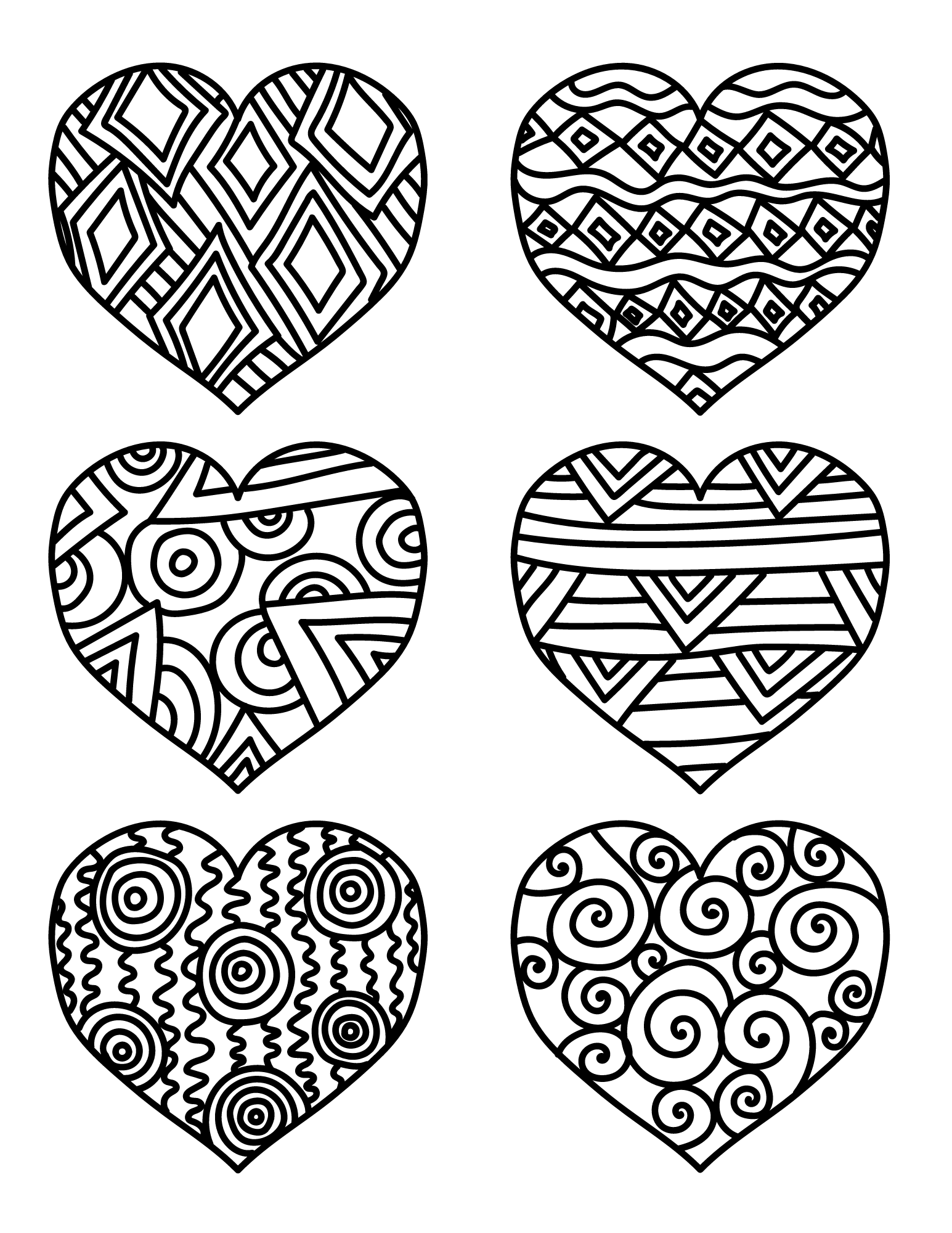 Coloring Pages Of Hearts Coloring Pages Of Hearts