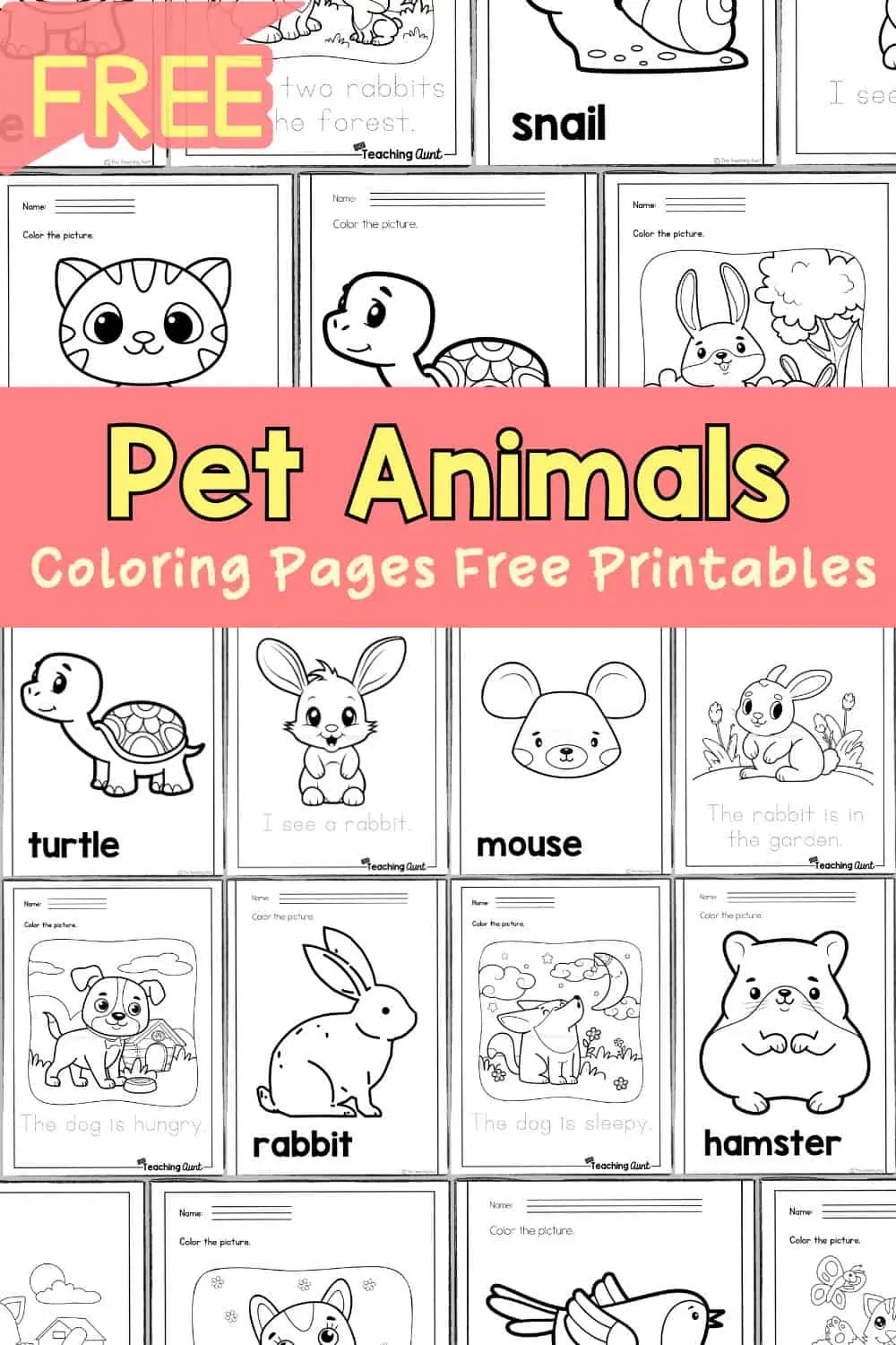 Coloring Pages Pets Printable