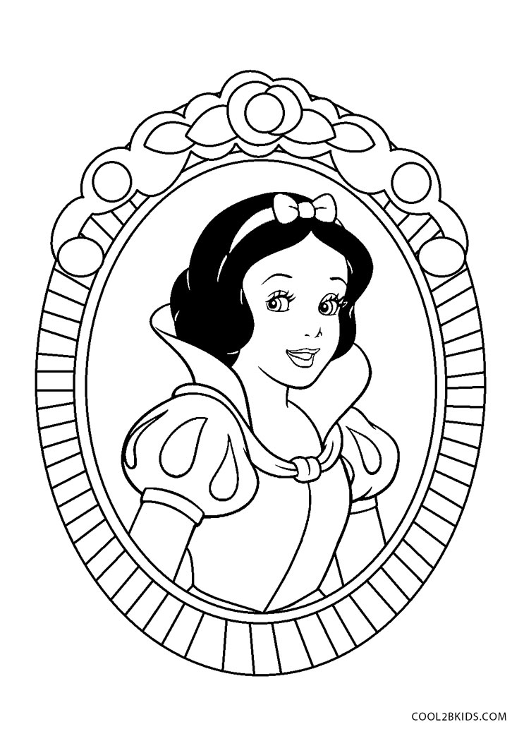 Coloring Pages Princess Snow White