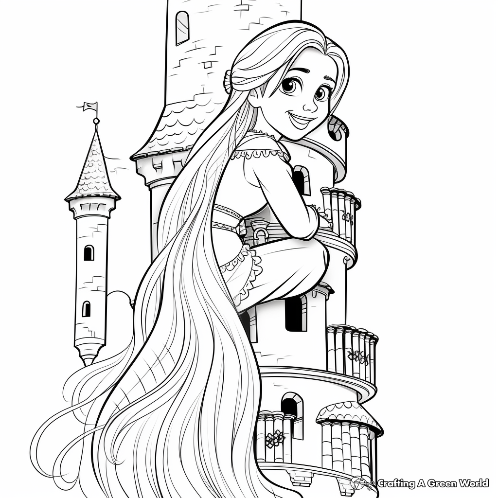 Coloring Pages Rapunzel