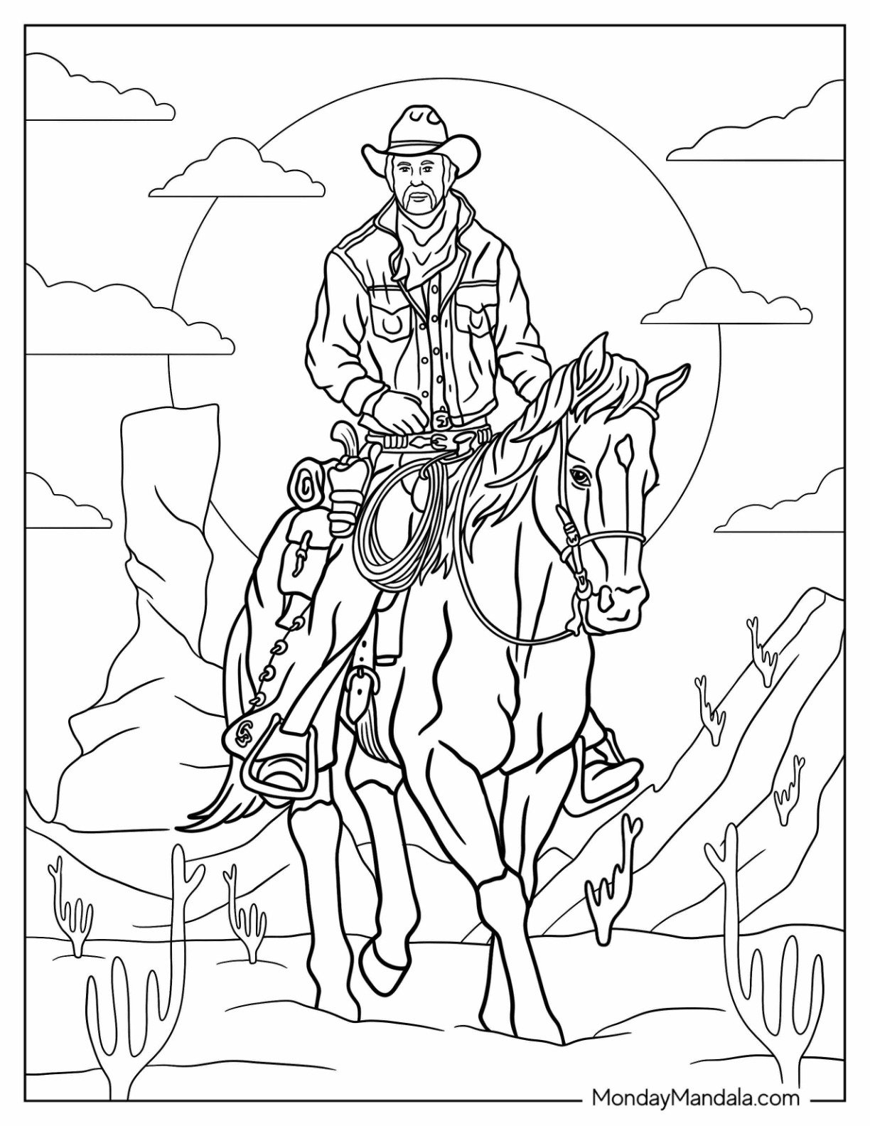 Coloring Pages Western