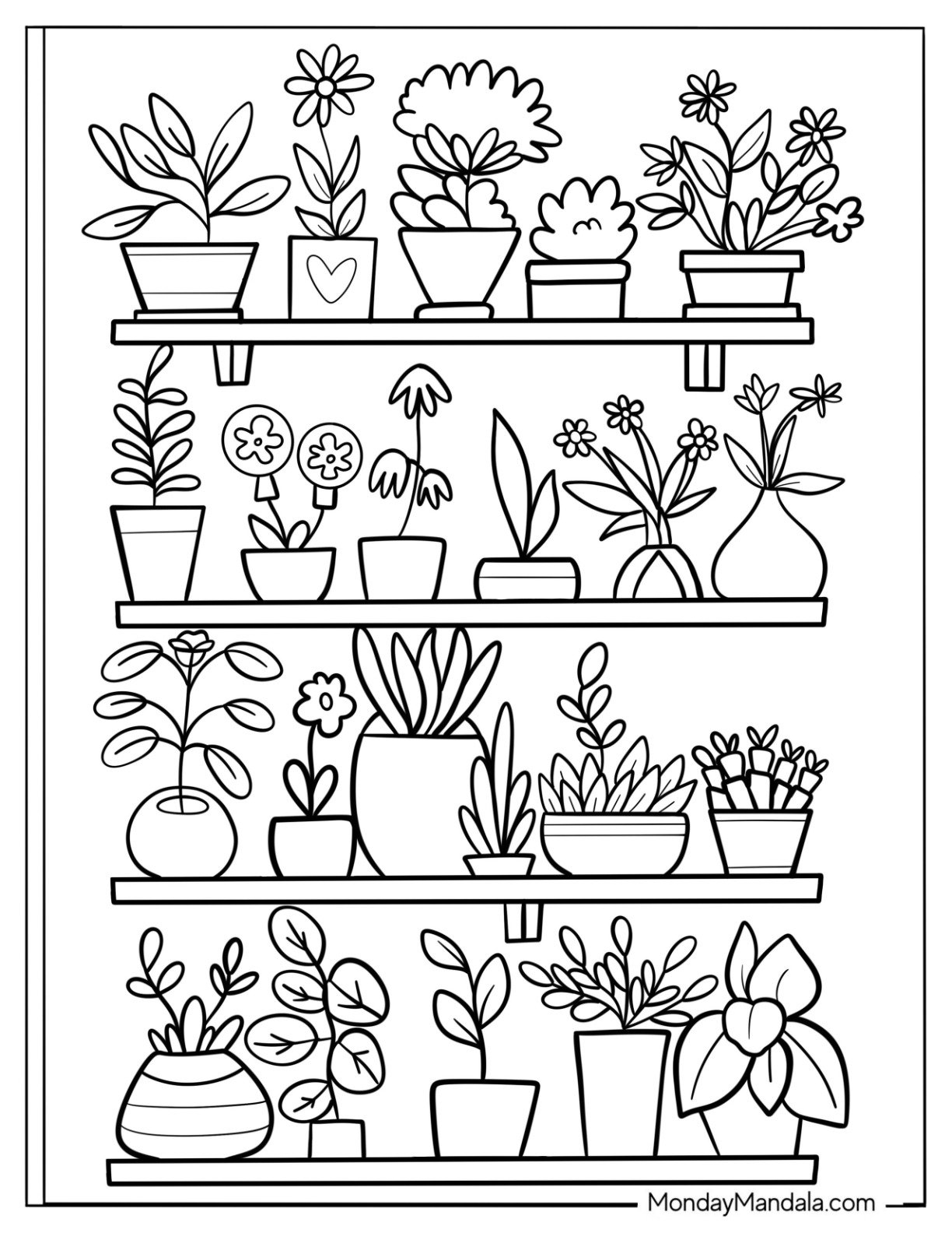 Coloring Plant Pages Growing Seed Printable Plants Preschool Color 
