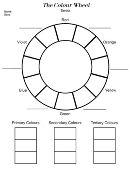 color wheel worksheet