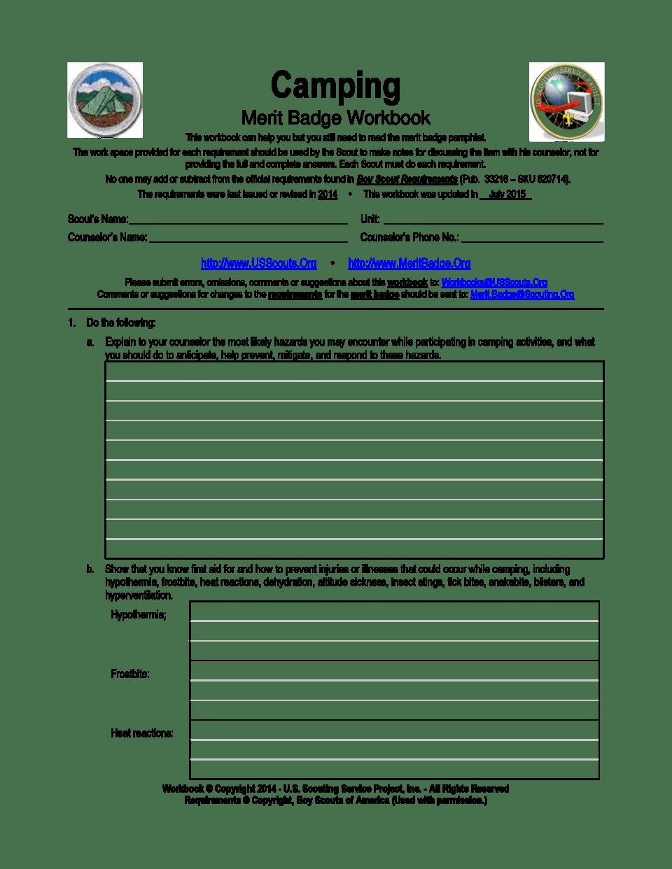 communication merit badge worksheet