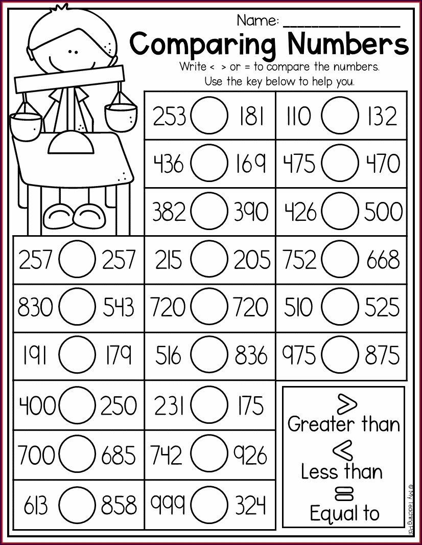 comparing numbers worksheets comparing numbers worksheets