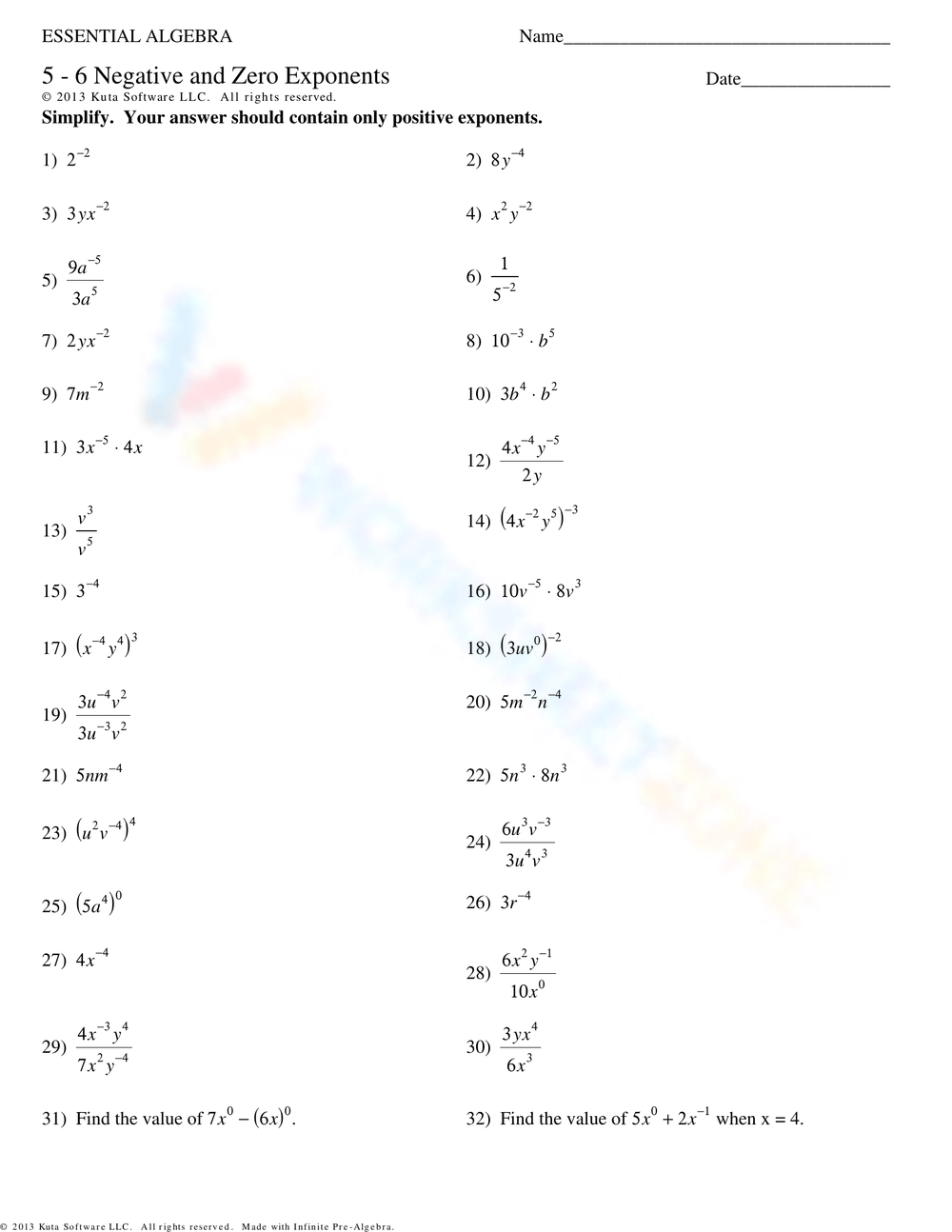 Complex Negative And Zero Exponents Prsctice Worksheet Worksheets Library Complex Negative And Zero Exponents Prsctice Worksheet Worksheets Library