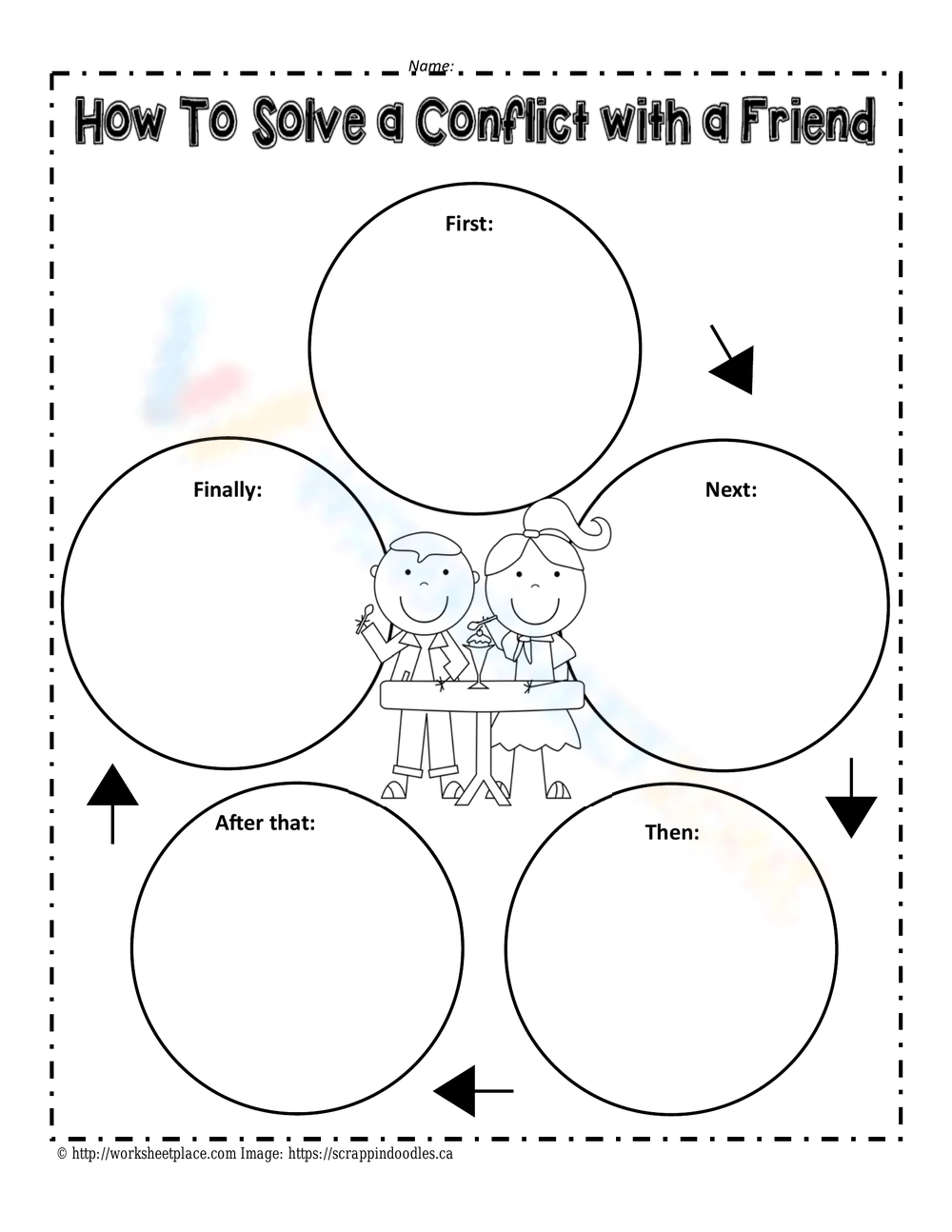 Conflict Resolution Worksheets And Posters For Kids Worksheets Library
