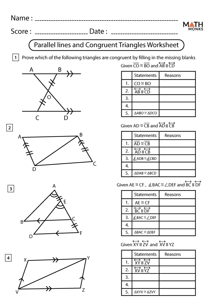 Congruent Triangle Worksheet 1958796 Proving Triangle Congruence