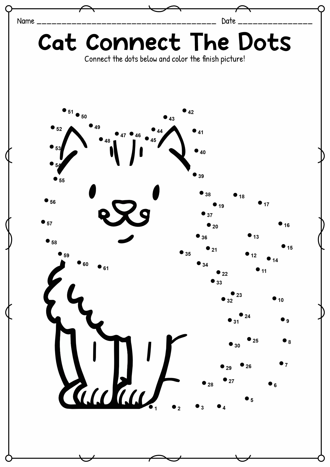 Connect Dot To Dot Worksheets Adriansonfifth
