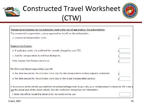 Constructed Travel Defense Travel Management Office Worksheets Library Constructed Travel Defense Travel Management Office Worksheets Library