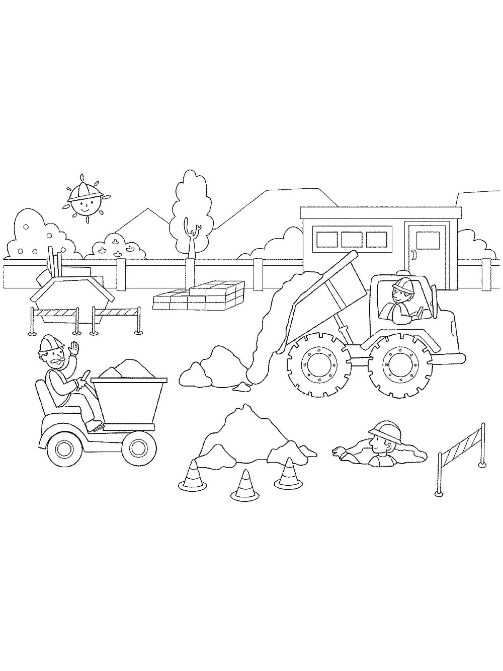construction site coloring pages construction site coloring pages