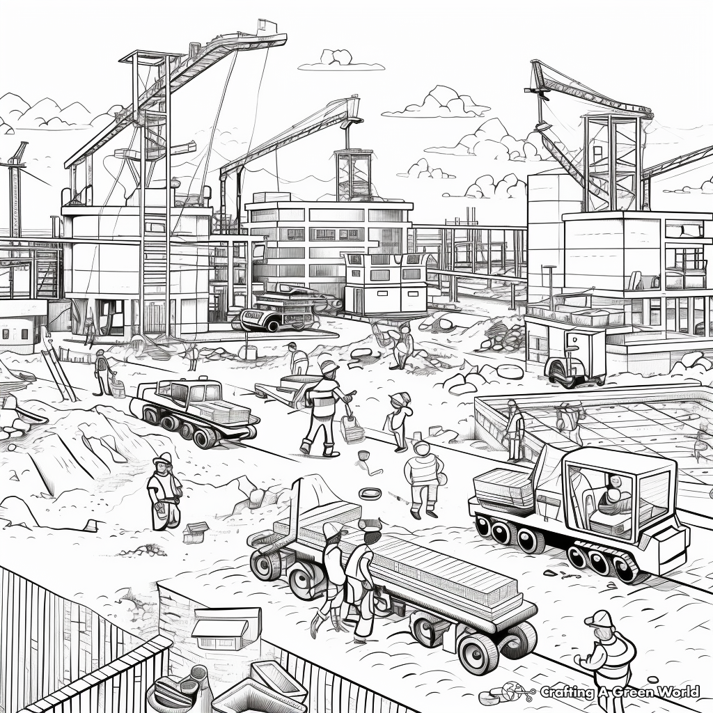 Construction Site Coloring Sheets Construction Vehicles Coloring Construction Site Coloring Sheets Construction Vehicles Coloring