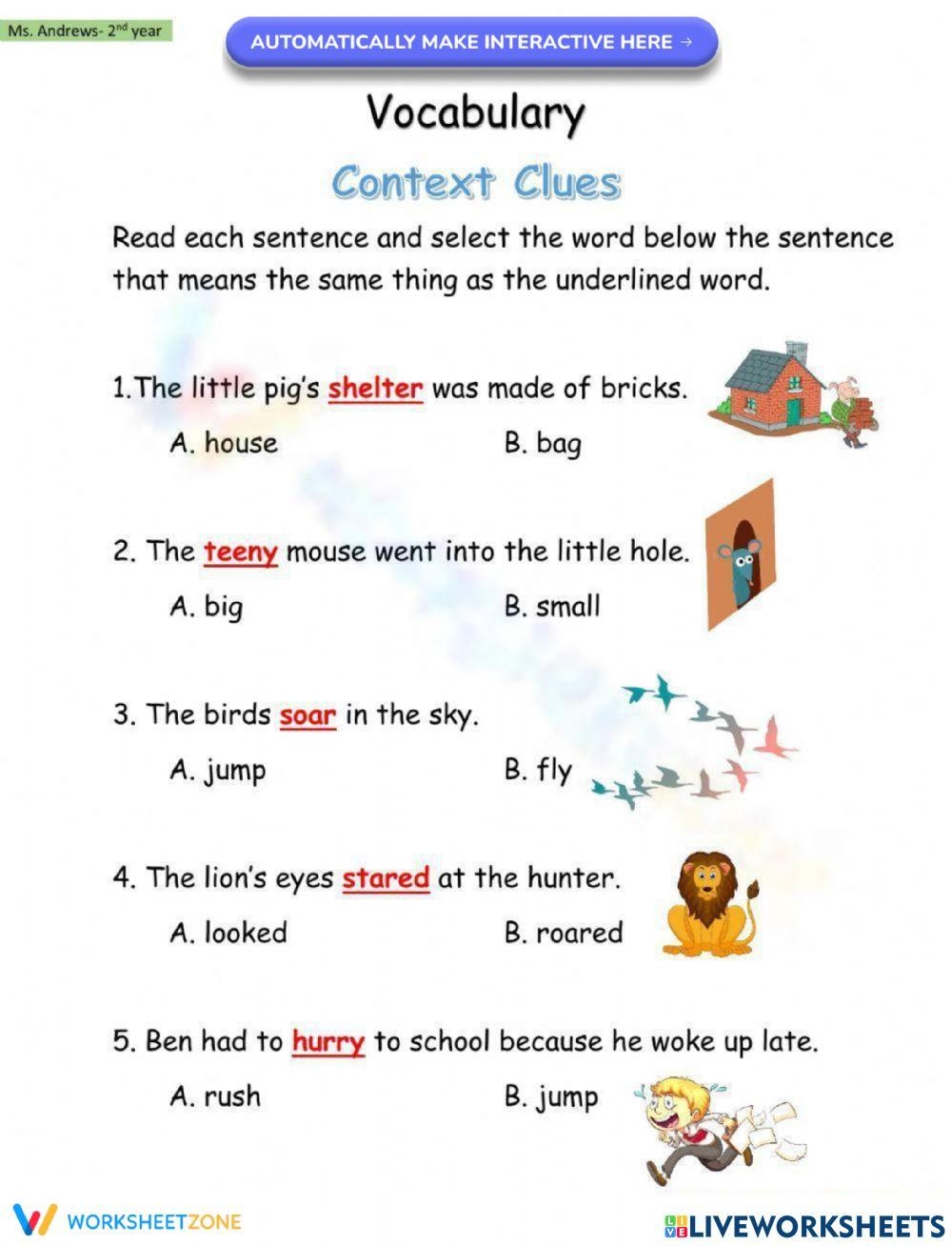 Context Clues Worksheets Definitions Clues Meaning Worksheets Library Context Clues Worksheets Definitions Clues Meaning Worksheets Library