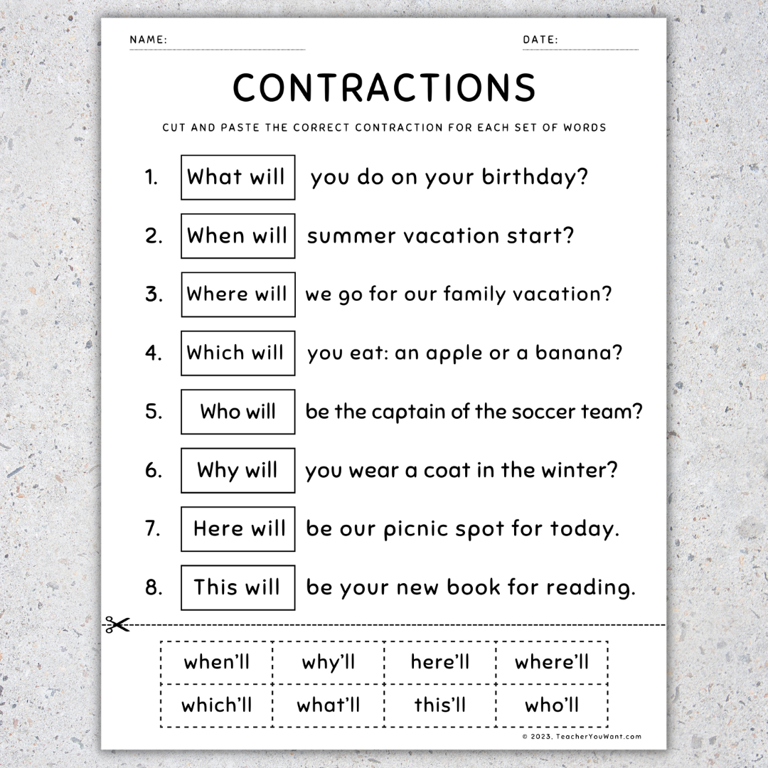 Contractions Worksheet teacher Made Twinkl Worksheets Library Contractions Worksheet teacher Made Twinkl Worksheets Library