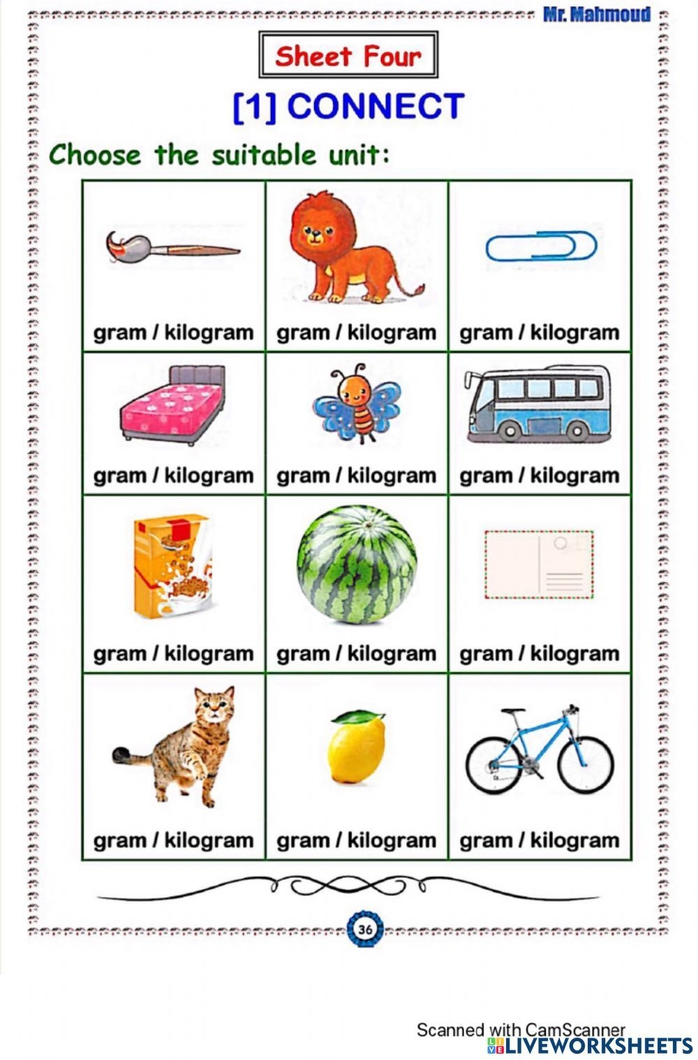 Converting Grams And Kilograms Worksheet Educational Printable Activities