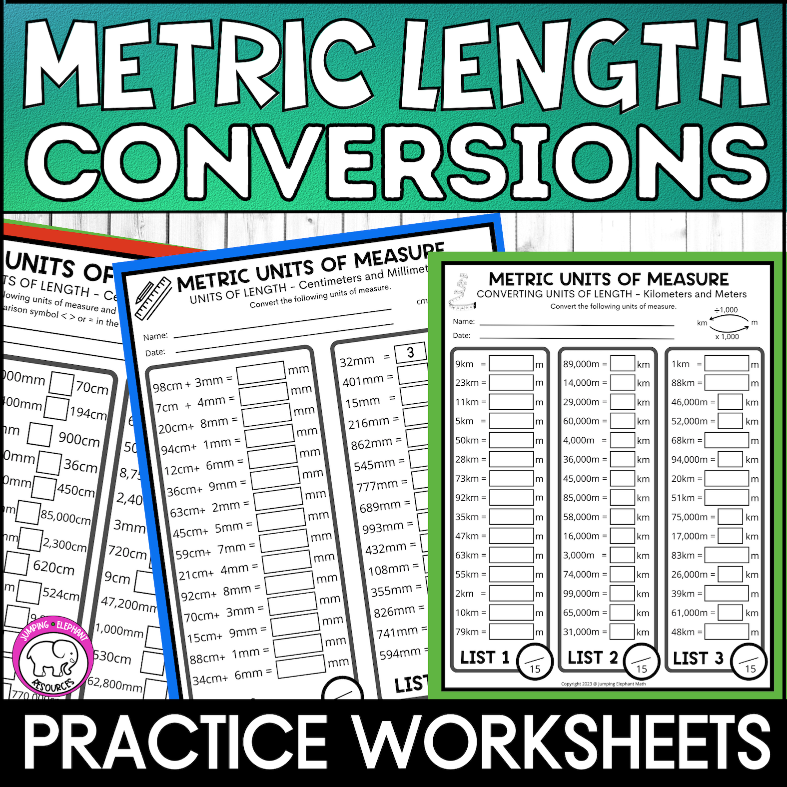 Converting Metric Measures Worksheets And Test Prep For Metric 