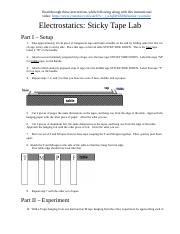 sticky tape electrostatic lab worksheet sticky tape electrostatic lab worksheet
