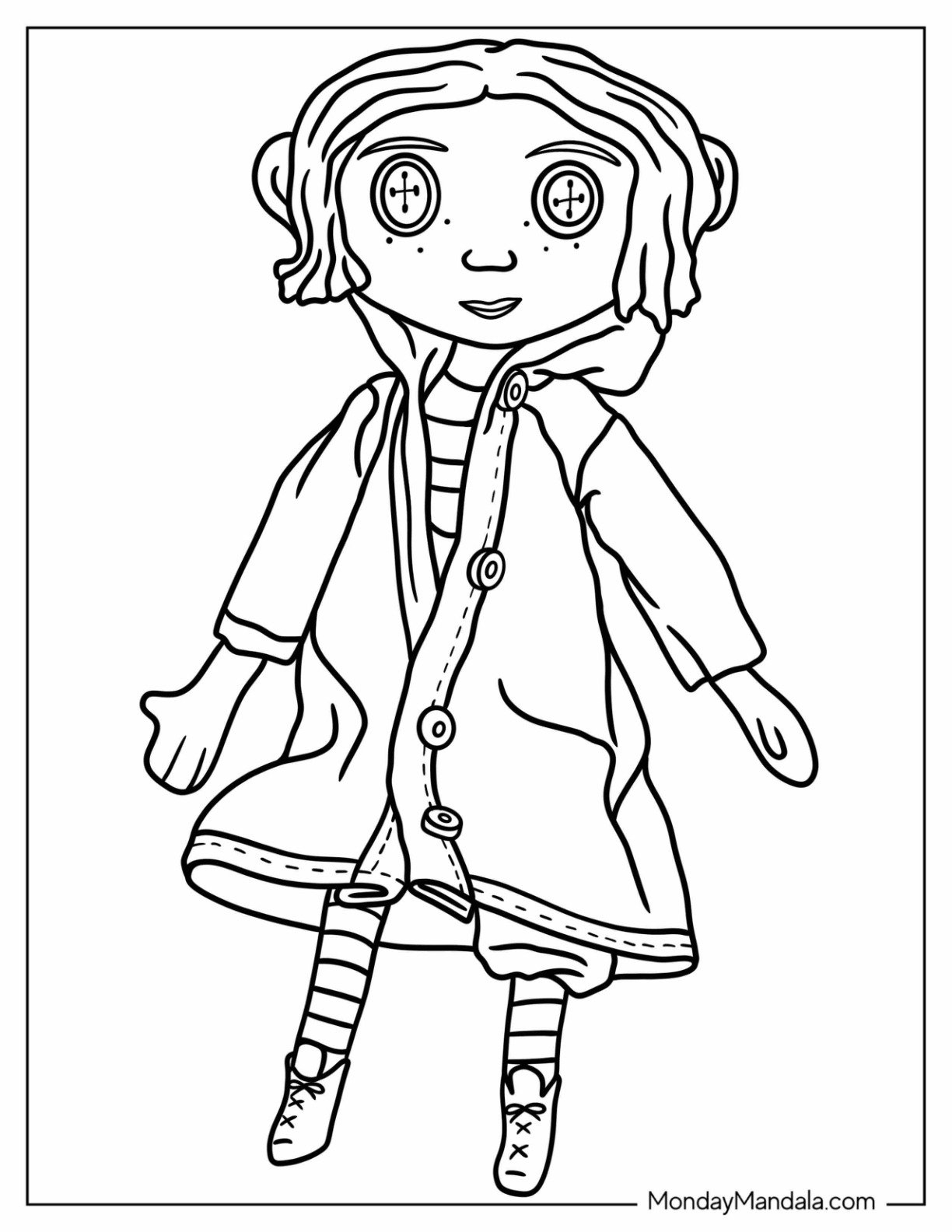 Coraline Coloring Pages Coraline Coloring Pages