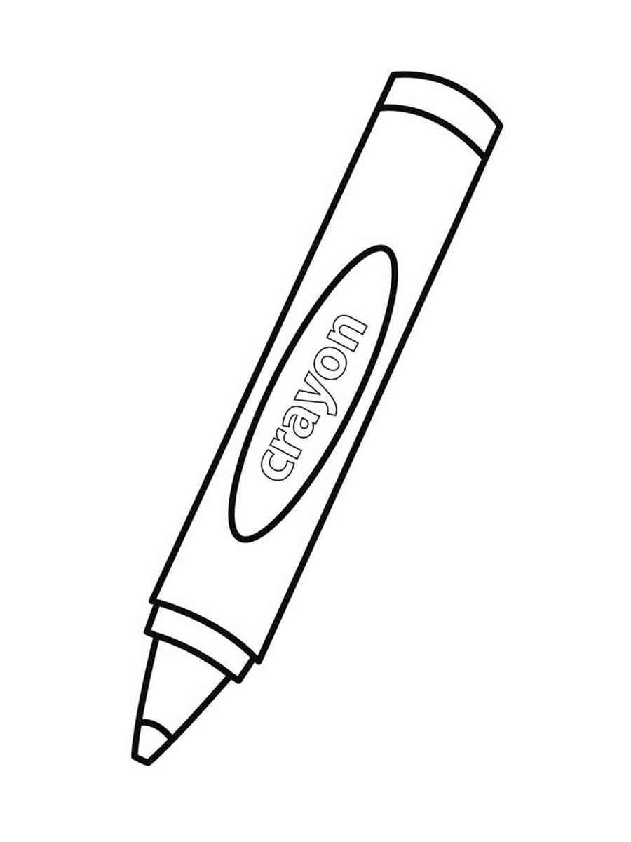 Crayon Coloring Pages