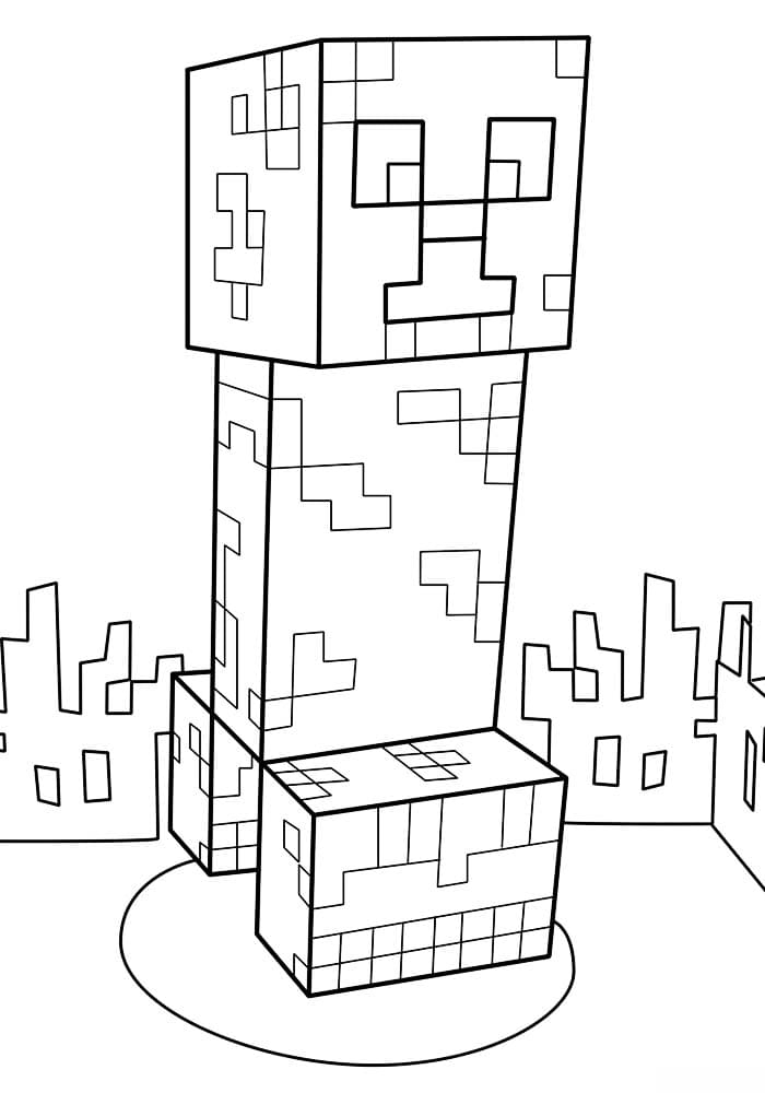 Creeper Coloring Pages Free Coloring Pages For Kids