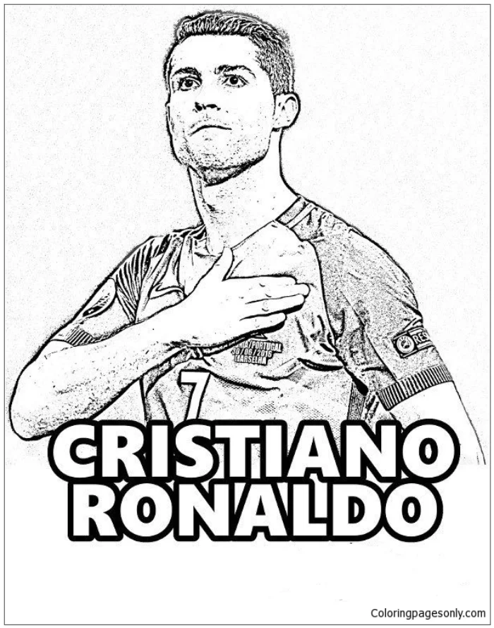 ronaldo coloring pages