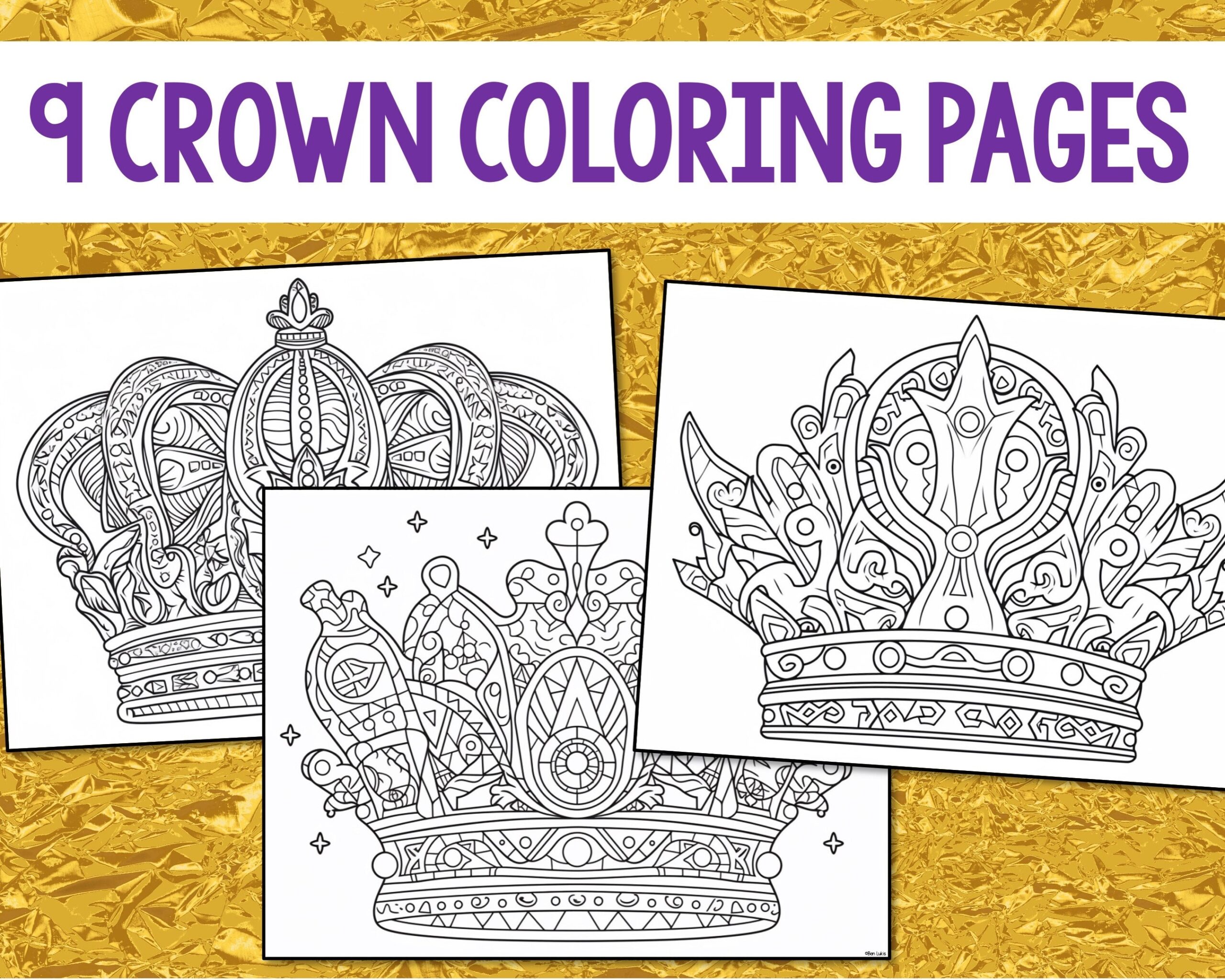 Crown Coloring Pages For Kids And Adults 9 Coronation Coloring Sheets 