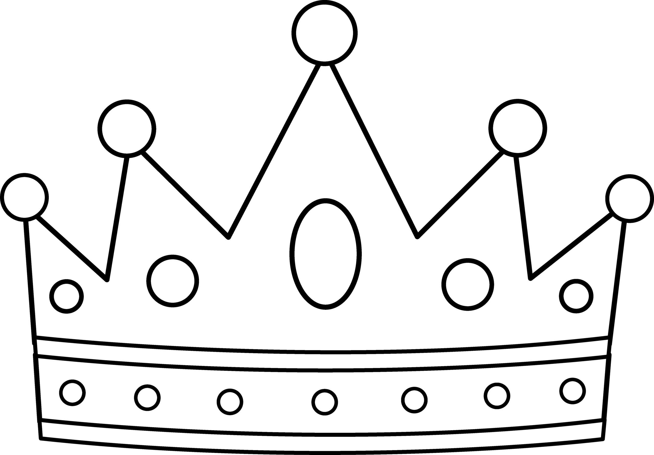 crown coloring page