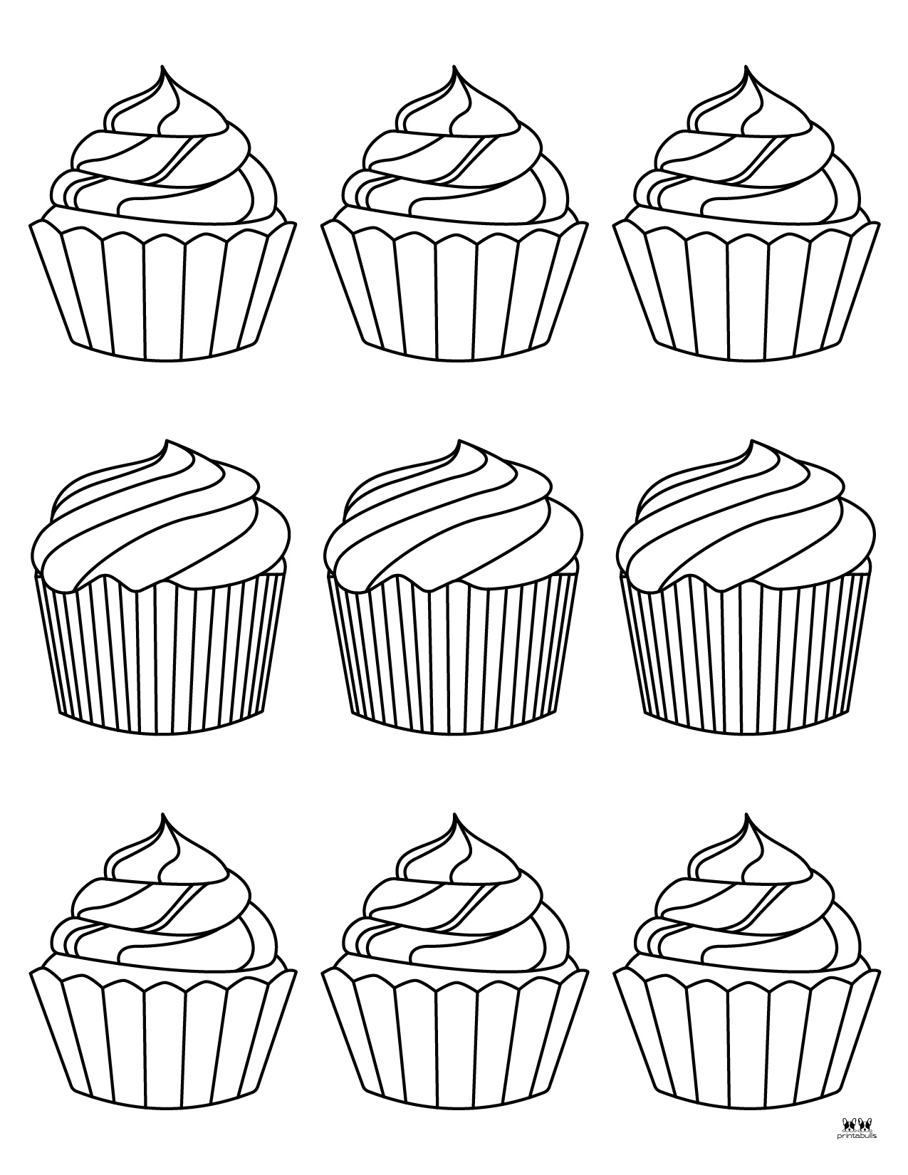 Cupcake Coloring Pages 25 FREE Printables Printabulls