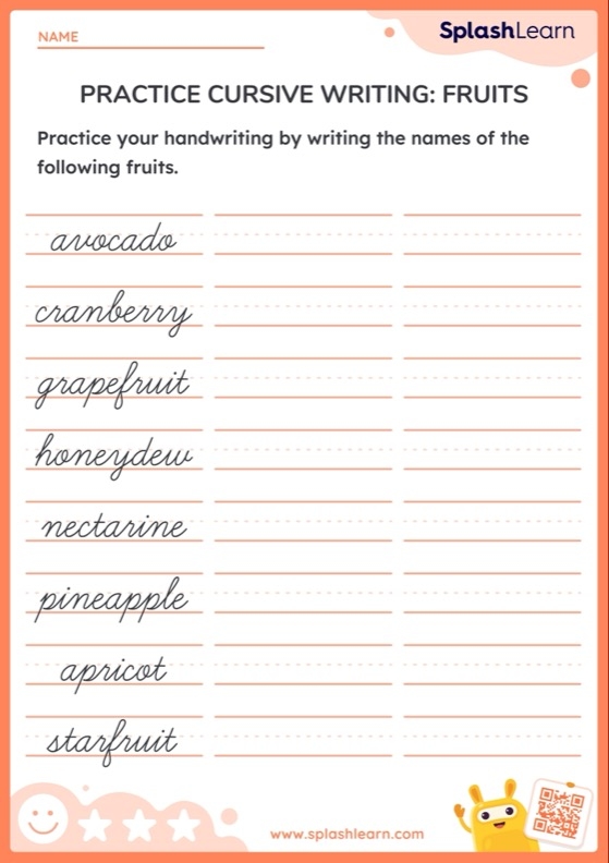 Cursive Writing Worksheets For 5th Graders Online Worksheets Library