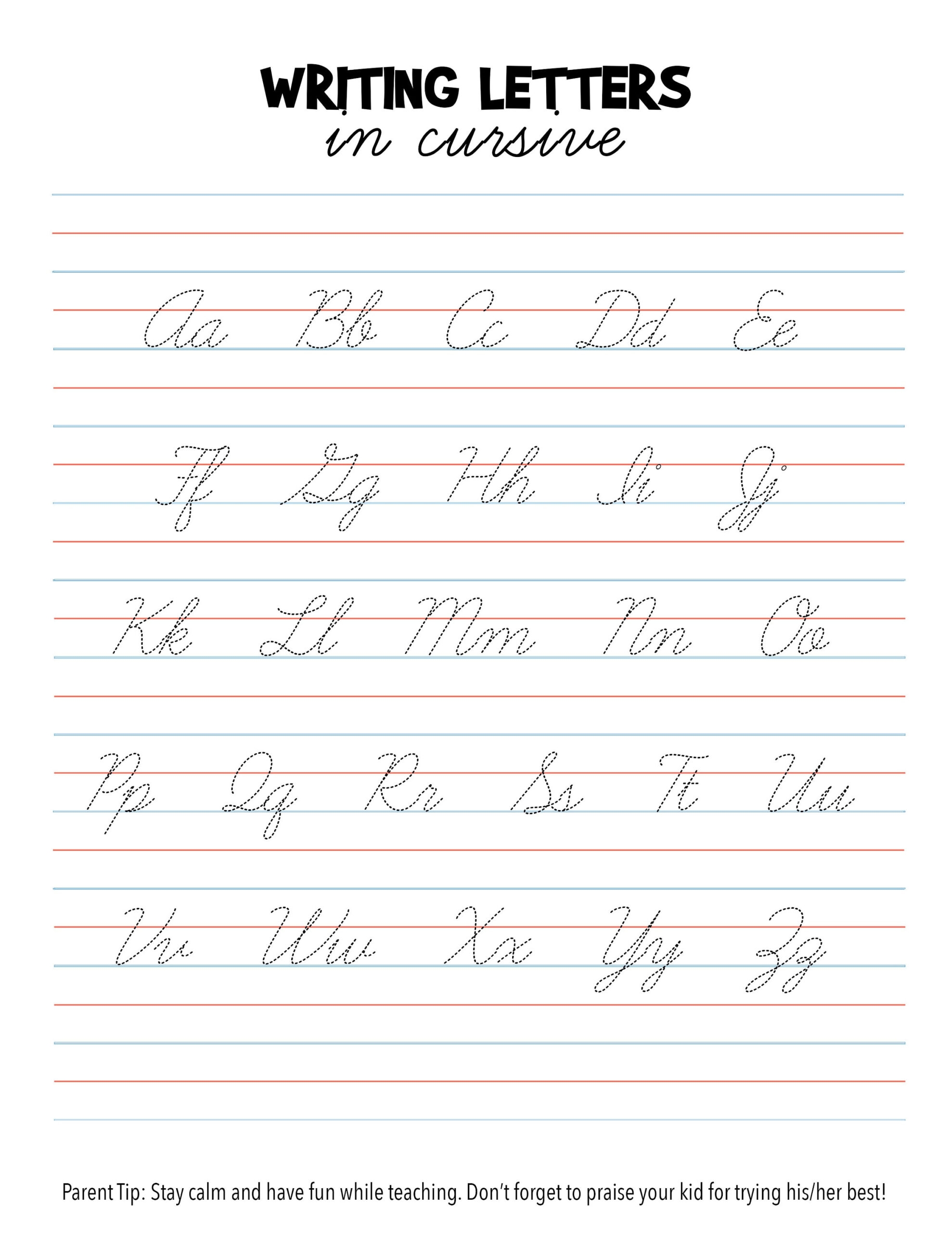 Cursive Writing Worksheets Free Printable Jenny Printable