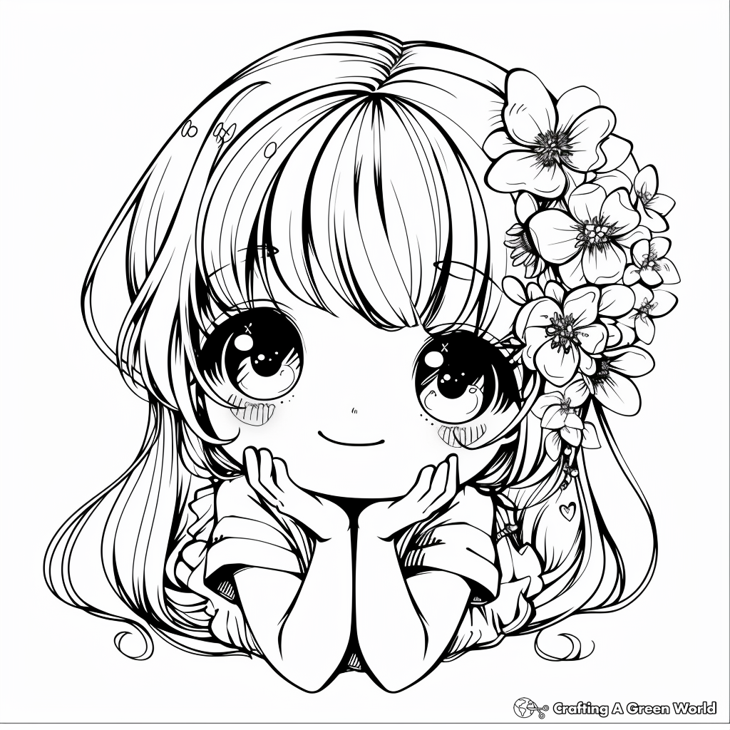 Cute Anime Chibi Coloring Pages