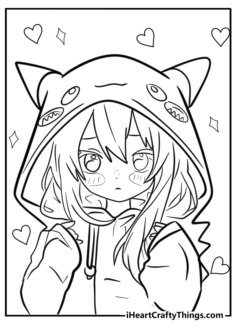 Cute Anime Girl Coloring Pages 2025 