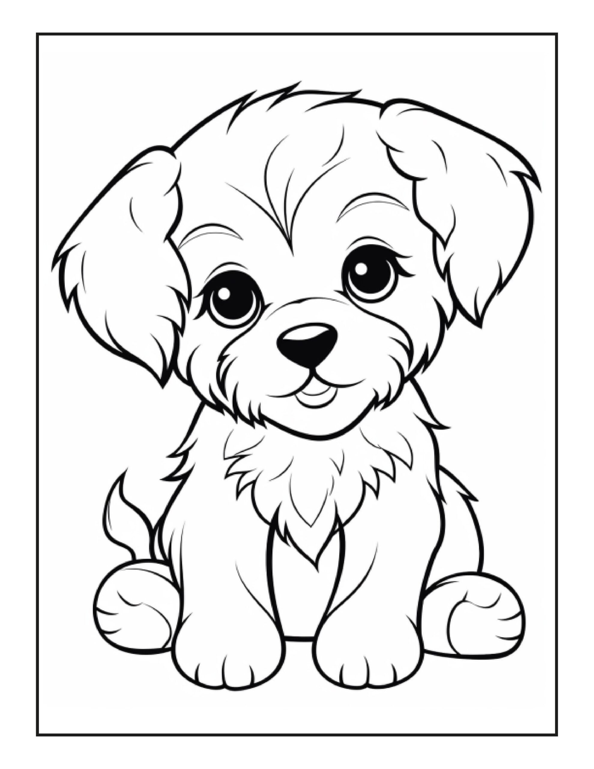 Cute Dog Coloring Pages For Kids Dog Coloring Pages For Kids Coloring Cute Dog Coloring Pages For Kids Dog Coloring Pages For Kids Coloring