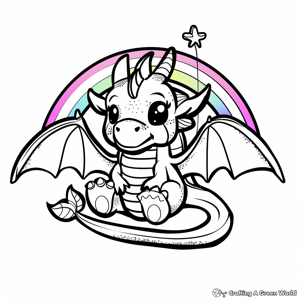 Cute Dragon Coloring Pages