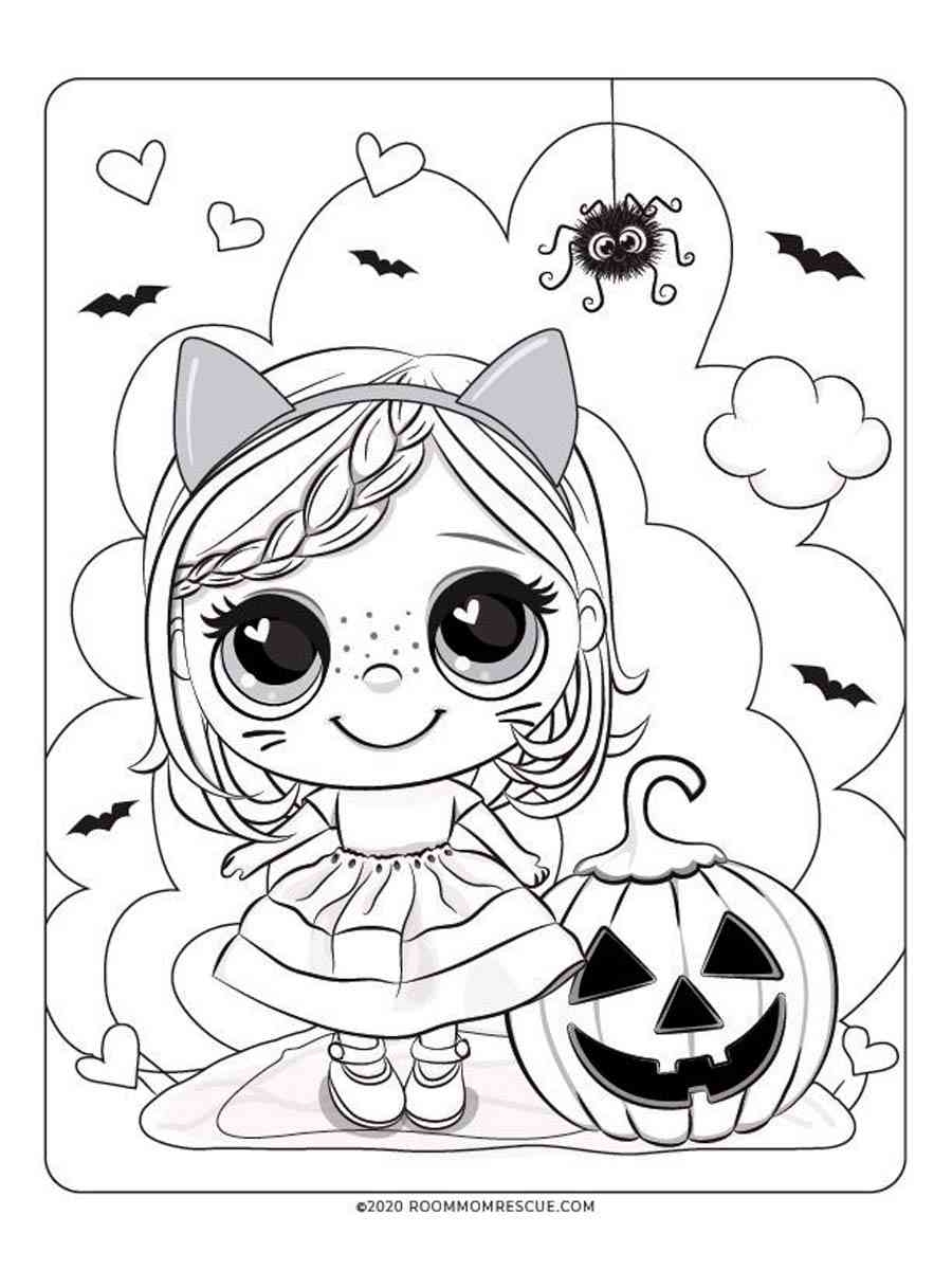 Cute Halloween Coloring Page Free Printable
