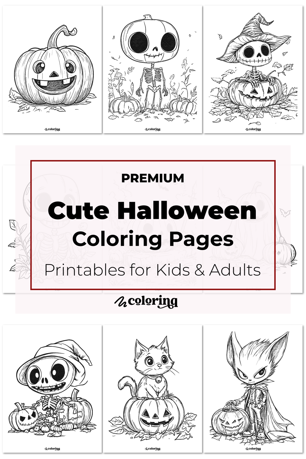  Cute Halloween Coloring Pages 55 Premium Printables