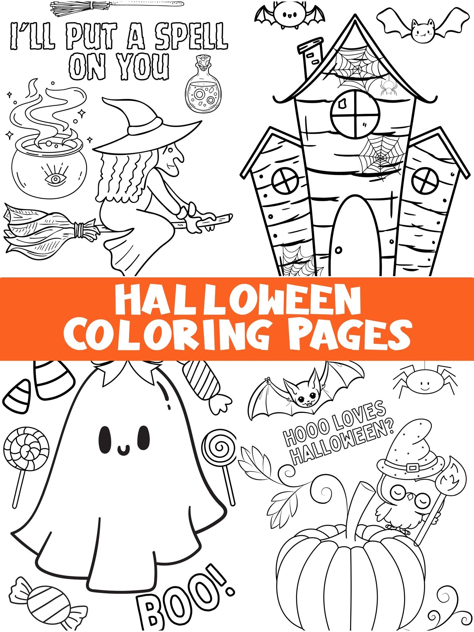 Cute Halloween Coloring Pages Free Printables 2025 