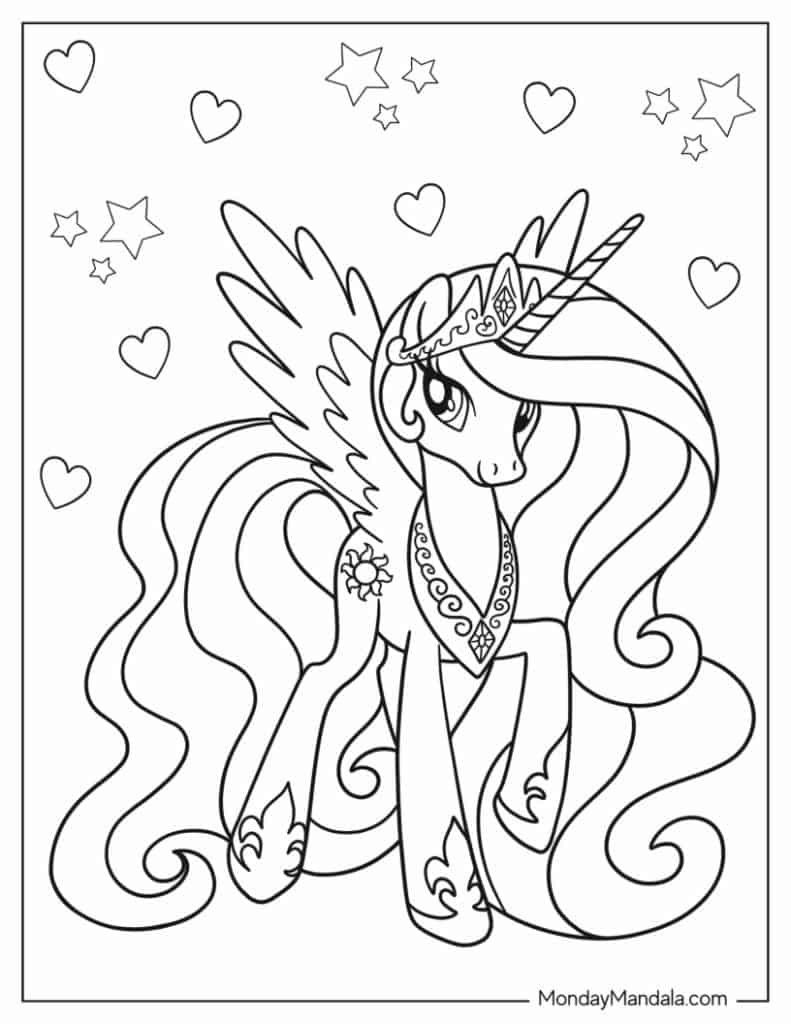 Cute My Little Pony Coloring Pages 2025 