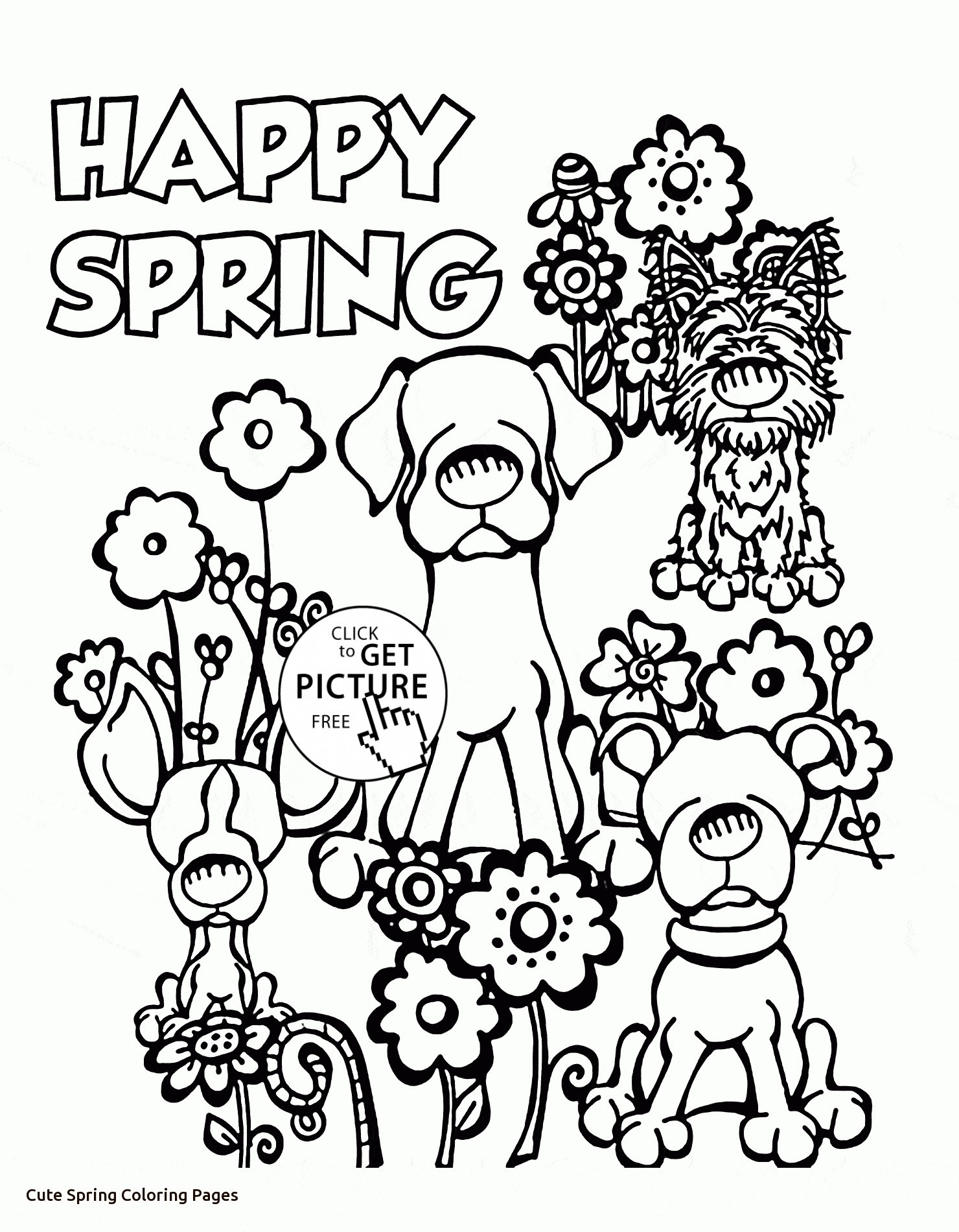 Cute Spring Coloring Pages At GetColorings Free Printable 