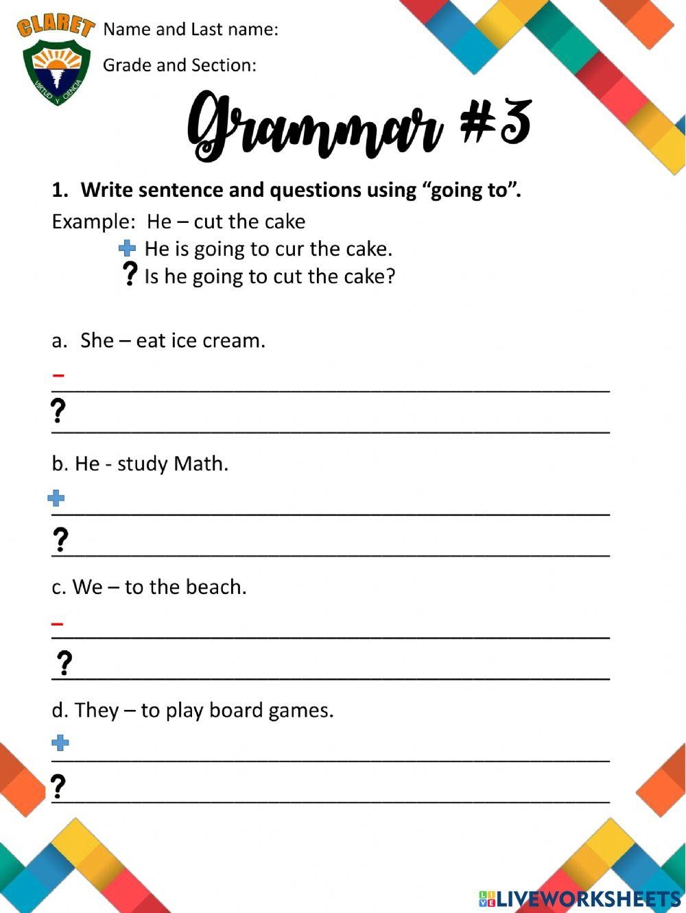 Daily Grammar Practice For 4th Grade Grammar Worksheets Spiral 