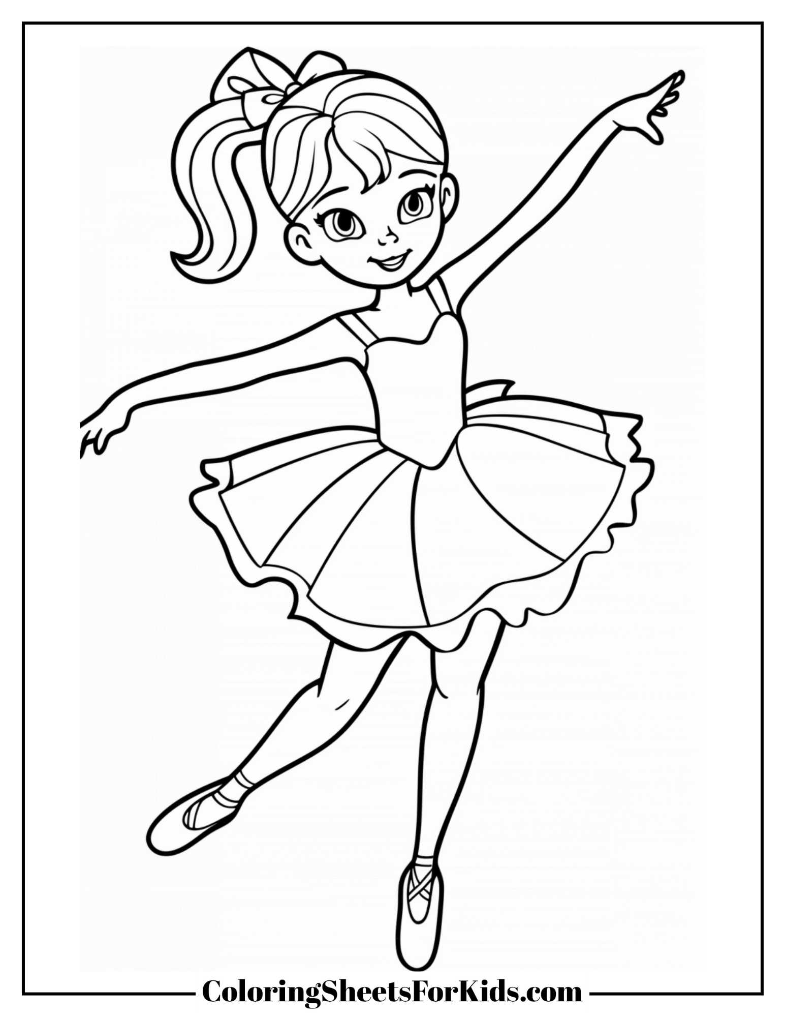 coloring pages ballet dancer