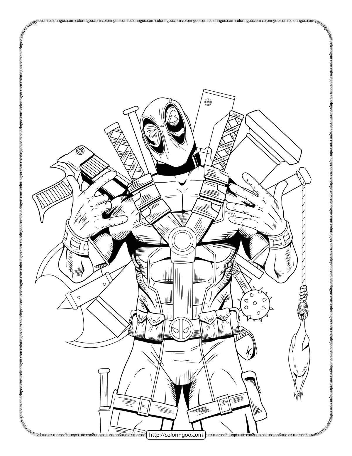 Deadpool Coloring Pages 1 Deadpool Coloring Pages Free PDF Printables Deadpool Coloring Pages 1 Deadpool Coloring Pages Free PDF Printables
