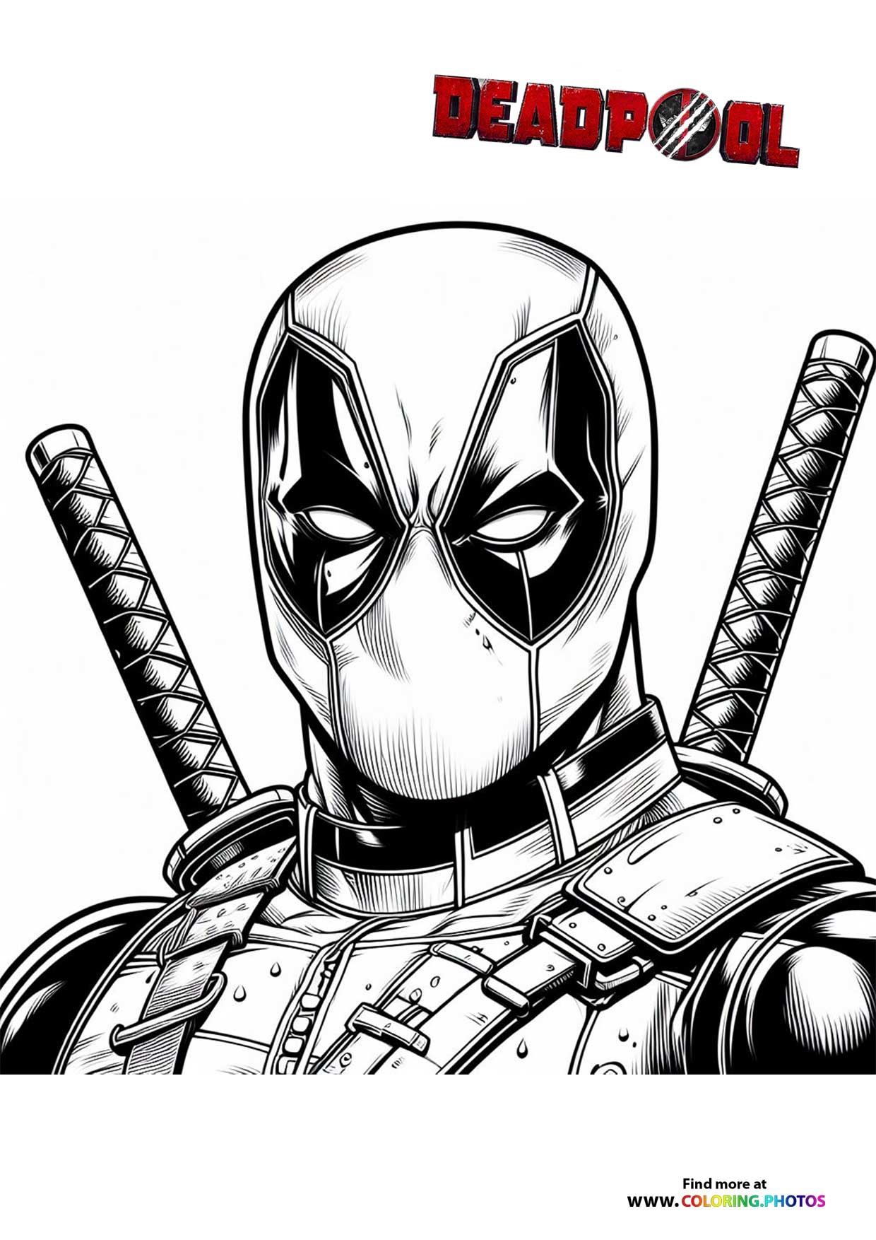 Deadpool From Marvel Coloring Pages For Kids Free Print Or Download Deadpool From Marvel Coloring Pages For Kids Free Print Or Download